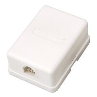 PROconnect Розетка телефонная внешняя, 1 порт RJ-11(6P-2C), категория 3 (50 шт./уп.) | код 03-0001-4 | PROCONNECT