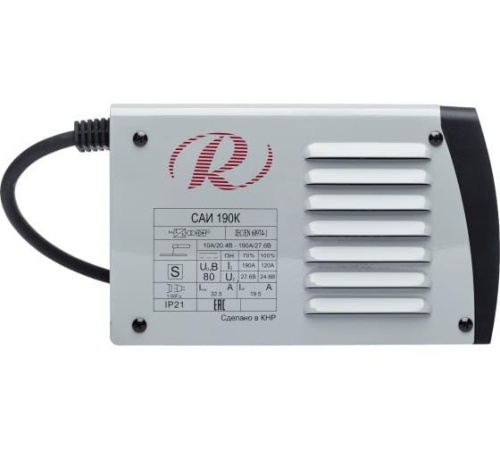 Инвертор сварочный ММА САИ190К (компакт) | код 65/36 | Ресанта фото 5 Инвертор сварочный ММА САИ190К (компакт) | код 65/36 | Ресанта фото 5