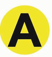 Наклейка "A" d=20mm, PROxima | код an-2-9 | EKF