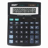 Калькулятор настольный STAFF STF-888-12 (200х150 мм), 12 разрядов, двойное питание, 250149 | код 250149 | STAFF