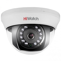 Видеокамера HD-TVI 1Мп внутренняя купольная с ИК-подсветкой до 20м (DS-T101 (2.8 mm) | код 300607539 | HiWatch