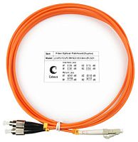 Cabeus FOP-62-LC-FC-15m Шнур оптический duplex LC-FC 62,5/125 mm 15м LSZH | код 8415c | Cabeus