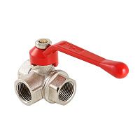 Кран шар. трехходовой, тип L 3/4" вн.-вн.-вн. | код. VT.360.N.05 | VALTEC