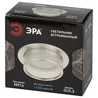 Встраиваемый светильник декоративный DK99 CH MR16 GU5.3 хром | код Б0058394 | ЭРА