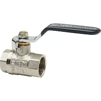 Кран шаровой ВВ 1 ручка никелированный | код 01145 | AQUALINK