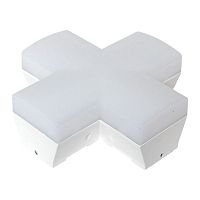 Фигурный коннектор для светодиодных линейных светильников ДБО-X белый 12Вт 6500К IP20 LUMA EKF | код LBL-X-12-W-6500 | EKF