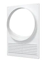 Площадка торцевая пластиковая с решеткой 180х250 фланец D150 | код 150ПТПР | ERA