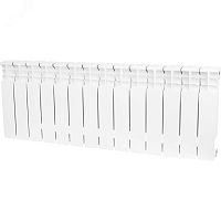 Радиатор биметаллический секционный 350/90/14 боковое подключение | код SRB-0310-035014 | STOUT