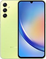 Смартфон Samsung SM-A346E Galaxy A34 5G 256Gb 8Gb зеленый лайм моноблок 3G 4G 2Sim 6.6 1080x2340 Android 13 48Mpix 802.11 a/b/g/n/ac NFC GPS GSM900/1800 GSM1900 Protect microSD max1024Gb | код 1911842 | SAMSUNG