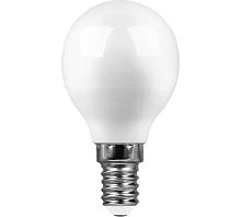 Лампа светодиодная LED 13вт Е14 дневной матовый шар (SBG4513) | код 55159 | SAFFIT