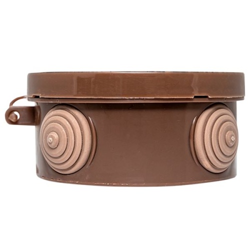 Коробка распаячная КМР-040-039 с крышкой (85х40) 4 мембранных ввода тёмное дерево IP54 PROxima | код plc-kmr-040-039-t | EKF фото 4