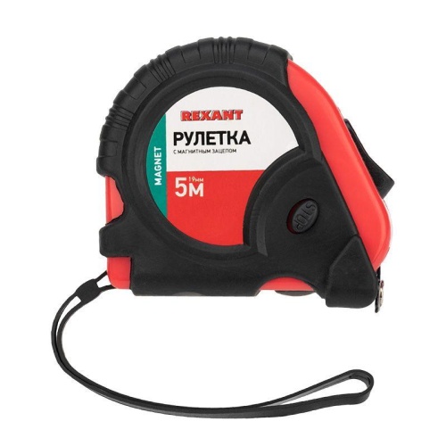Рулетка измерительная прорезиненный корпус, магнитная , 5 м х 19 мм | код 12-9014 | REXANT фото 5 Рулетка измерительная прорезиненный корпус, магнитная , 5 м х 19 мм | код 12-9014 | REXANT фото 5