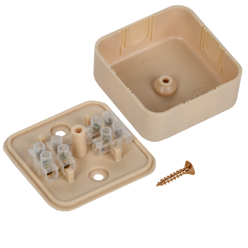 Коробка распаячная КМ41205-04 для открытой проводки 50х50х20мм сосна | код UKO10-050-050-020-K34-E | IEK фото 5