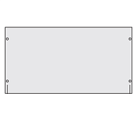 Панель сплошная 19 высота 1 U для шкафов CAE/CQE | код R5PRK1 | DKC