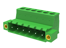 MC-PB5.08H04C-F Разъём штекерный MC, шаг 5.08мм,4 конт., фланц.,зел., шт | код MC-PB5.08H04C-F | SUPU