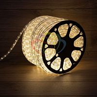 Шнур светодиодный Дюралайт фиксинг 2Вт 30LED/м тепл. бел. (уп.100м) | код 121-126-6 | Neon-Night