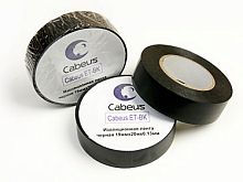 Cabeus ET-BK Изоляционная лента черная 19ммх20мх0.13мм | код 7420c | Cabeus