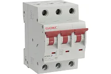 Выключатель автоматический трехполюсный 6А C 4,5кА | код MD63S-3PC6 | DKC