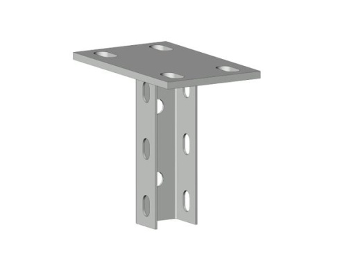 Кронштейн потолочный одинарный 115 мм HDZ (2,5 мм) | код kp115 | EKF фото 2