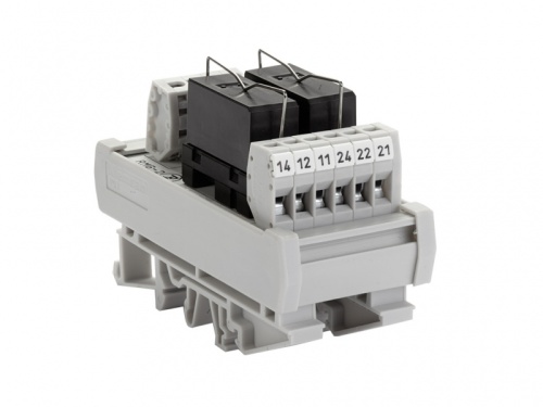 152 232, Релейный модуль двойной RMG-2 (24V AC/DC, 10 A.) | код 0.0.0.1.52232 | KLEMSAN