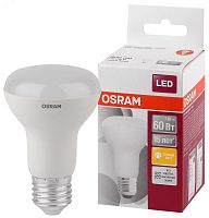 Лампа светодиодная LED 7Вт Е27 STAR R63 (замена 60Вт), теплый белый свет Osram | код 4058075282629 | LEDVANCE