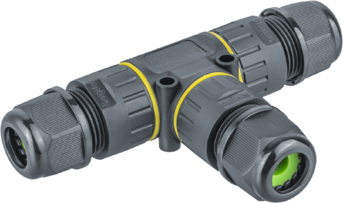 Коннектор кабельный T-образный 82 836 NTB-T02-3P-IP68 3PIN Navigator | код 82836 | NAVIGATOR