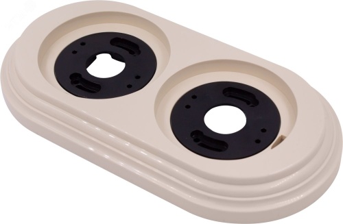 Лизетта Рамка 2-х постовая, пластик, цвет Песочное золото | код BF1-620-24 | Bironi