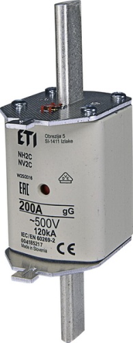 Предохранитель NH-2C/gG 200A 500V KOMBI | код 004185217 | ETI