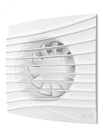 Вентилятор осевой вытяжной с обратным клапаном D100 декоративный | код SILENT 4C Matt white | DiCiTi