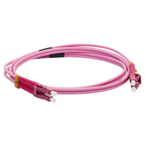 Патч-корд оптический LANMASTER, дуплексный, LC/PC-LC/PC, OM4, LSZH, 7.0 м | код LAN-2LC-2LC/OM4-7.0 | LANMASTER