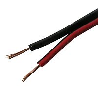 Акустический кабель RUICHI, 2x0.25 мм, CU+CCA, красно-чёрный | код 79465 | Ruichi
