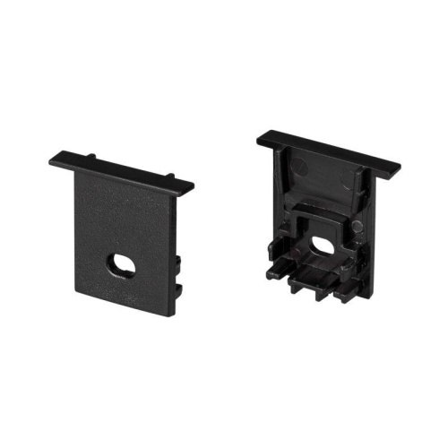 Заглушка SL-COMFORT-1722-F BLACK c отверстием (ARL, Пластик) | код 31778 | Arlight