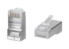 Cabeus 8P8C-SH-C6-FC Коннектор RJ-45 быстрой установки под витую пару, категория 6, экранированный, для многожильного кабеля, для проводников с толщиной по изоляции до 1,05 мм | код 10797c | Cabeus