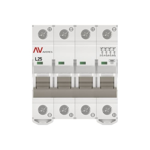 Выключатель автоматический AV-10 DC 4P 25A (L) 10kA EKF AVERES | код mcb10-DC-4-25L-av | EKF фото 4 Выключатель автоматический AV-10 DC 4P 25A (L) 10kA EKF AVERES | код mcb10-DC-4-25L-av | EKF фото 4