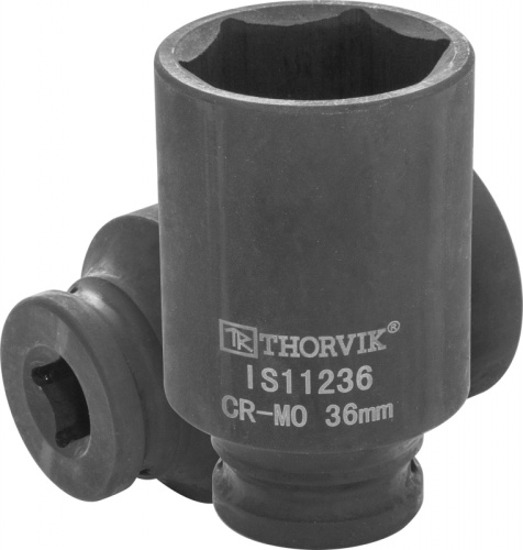 IS11236 Головка торцевая ударная глубокая 1/2DR, 36 мм | код IS11236 | Thorvik