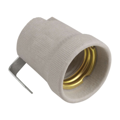 Патрон ULH-E27P-Ceramic с держателем E27 керам. Uniel 11023 Патрон ULH-E27P-Ceramic с держателем E27 керам. Uniel 11023