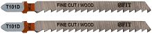 Полотно по дереву HCS шлифованные под свободным углом зубья 100/74/4мм (T101D) (уп.2шт) FIT 40950