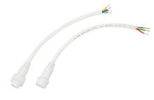 Соединительный кабель (4pin) герметичный (IP67) 4х0.75мм кв белый REXANT | код 11-9440 | REXANT