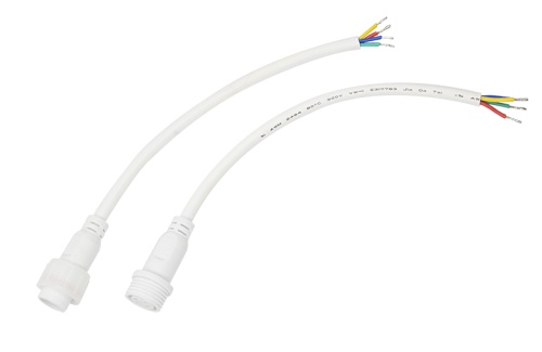 Соединительный кабель (4pin) герметичный (IP67) 4х0.75мм кв белый REXANT | код 11-9440 | REXANT