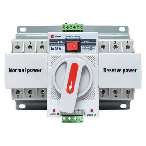 Устройство АВР МСB 63А (C) 3Р 400В PROxima | код ats-mcb-63c-3p-pro | EKF фото 3