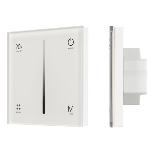 Панель SMART-P6-DIM-G-IN White (12-24V, 4x3A, Sens, 2.4G) (IP20 Пластик, 5 лет) | код 34781 | Arlight