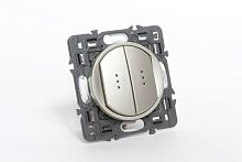 Celiane Переключатель двухклавишный на 2 направления с подсветкой | код 696950 | Legrand