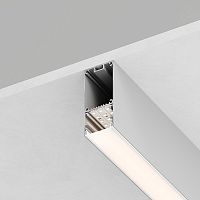 Профиль алюминиевый CAB267 накладной/подвесной 36х67 серебр. 2м (в компл 2 заглушки 4 крепежа) FERON 10378