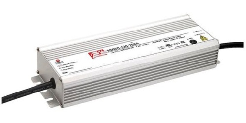 Источник питания AC-DC, 320Вт, стабилизатор тока, IP67, вход 180…528В AC, 47…63Гц/254…747В DC, ККМ, выход 2800мА/57...114.3В, изоляция 3750В AC, в кожухе 262х90х43.8 мм, -40…+70С, потенциометр, димминг 3 в 1 | код HVGC-320-2800AB | MeanWell