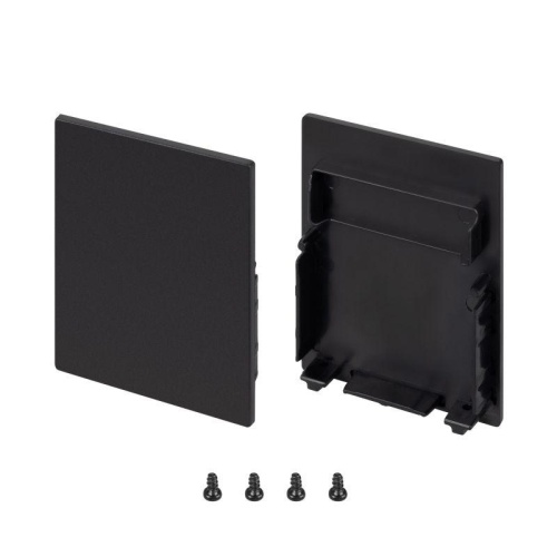 Заглушка SL-LINE-4050-3L-LOW BLACK глухая пластик (комплект) Arlight 044677