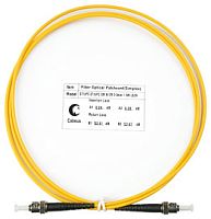 Cabeus FOP(s)-9-ST-ST-2m Шнур оптический simplex ST-ST 9/125 sm 2м LSZH | код 7557c | Cabeus