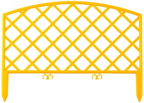 Забор декоративный ''ПЛЕТЕНЬ'', 24x320см, желтый | код 422207-Y | GRINDA