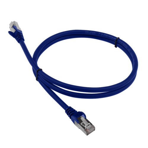 Патч-корд LANMASTER LSZH SFTP кат.6A, 7.0 м, синий | код LAN-PC45/S6A-7.0-BL | LANMASTER
