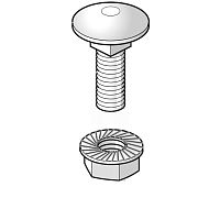 Винт и гайка с зубч. VMК 6х10 (уп=100 шт) | код VMK6.10 | VERGOKAN