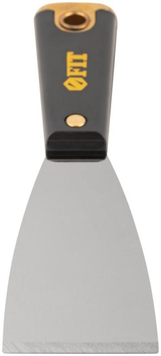 Шпатель для удаления ржавчины Профи, толщ. лезвия 1 мм, пластик.ручка с метал.бойком 2'' (50 мм) | код 6390 | FIT фото 4